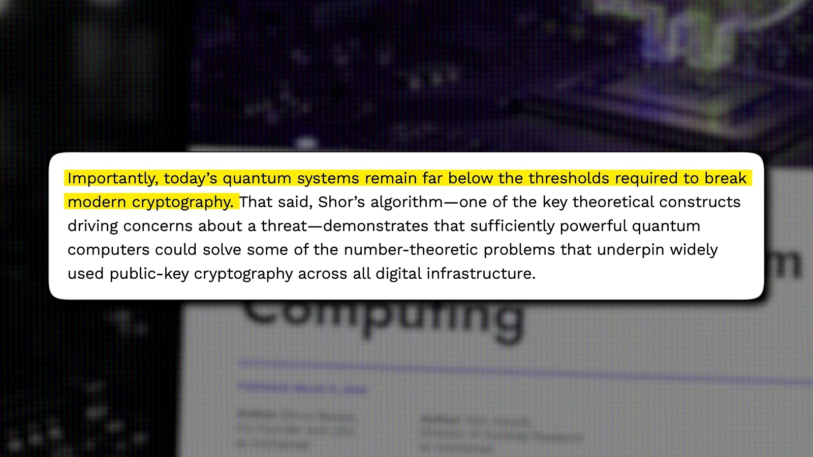 Bitcoin vs Quantum: Hype, Stages, Reality