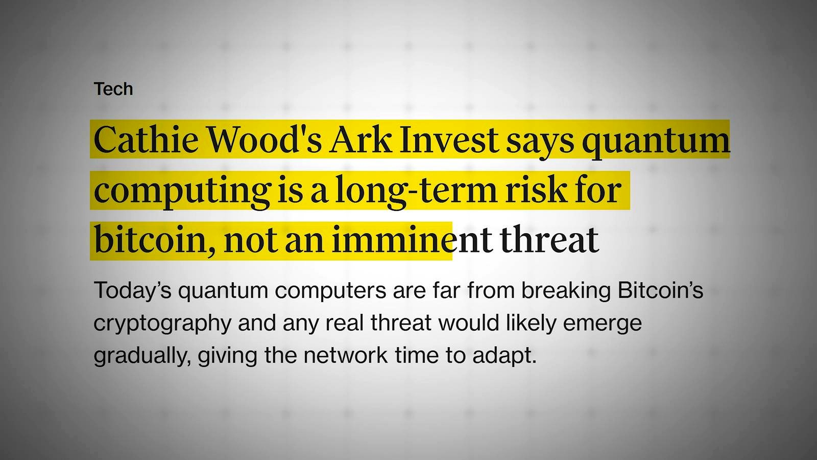 What Satoshi Said About the Quantum Threat discussed in the video