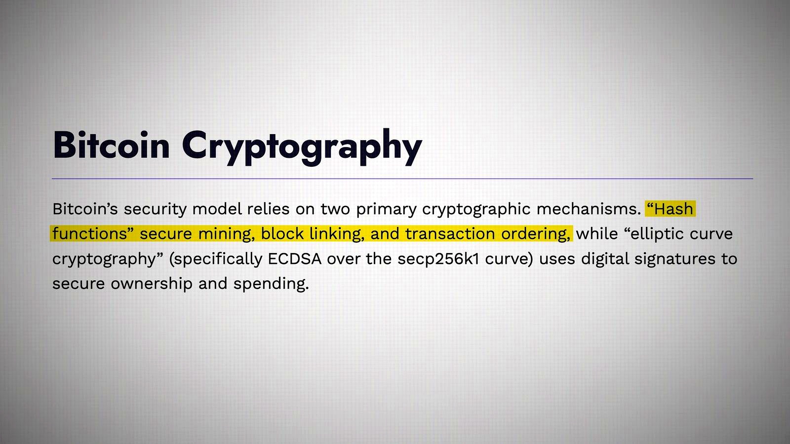 How Bitcoin Is Protected Today discussed in the video