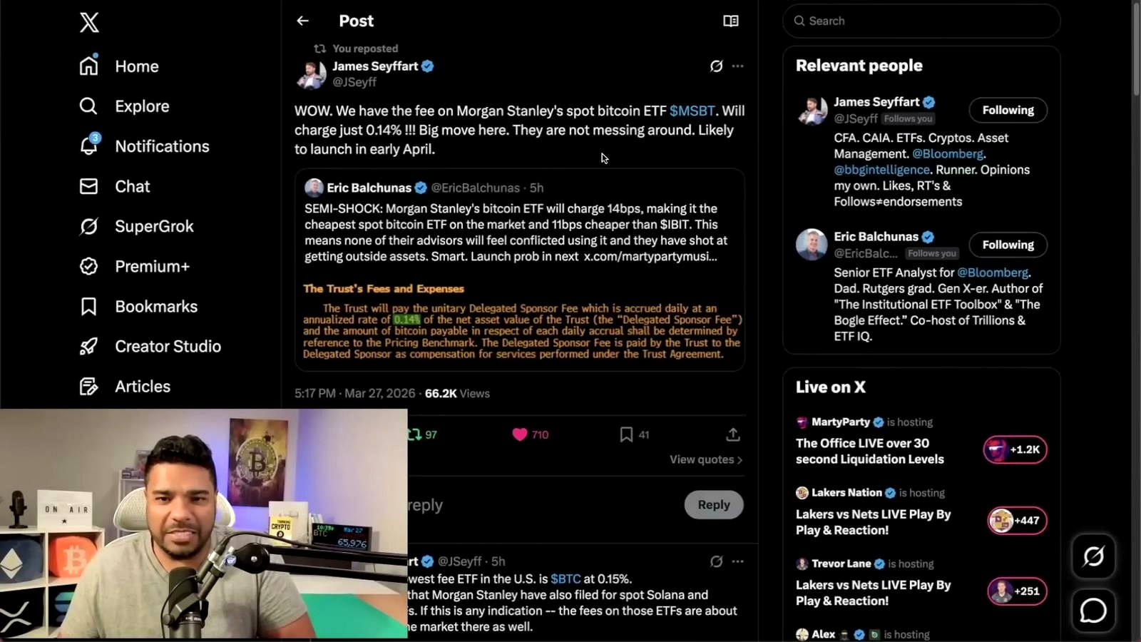 Morgan Stanley is preparing to compete aggressively on Bitcoin ETF fees discussed in the video