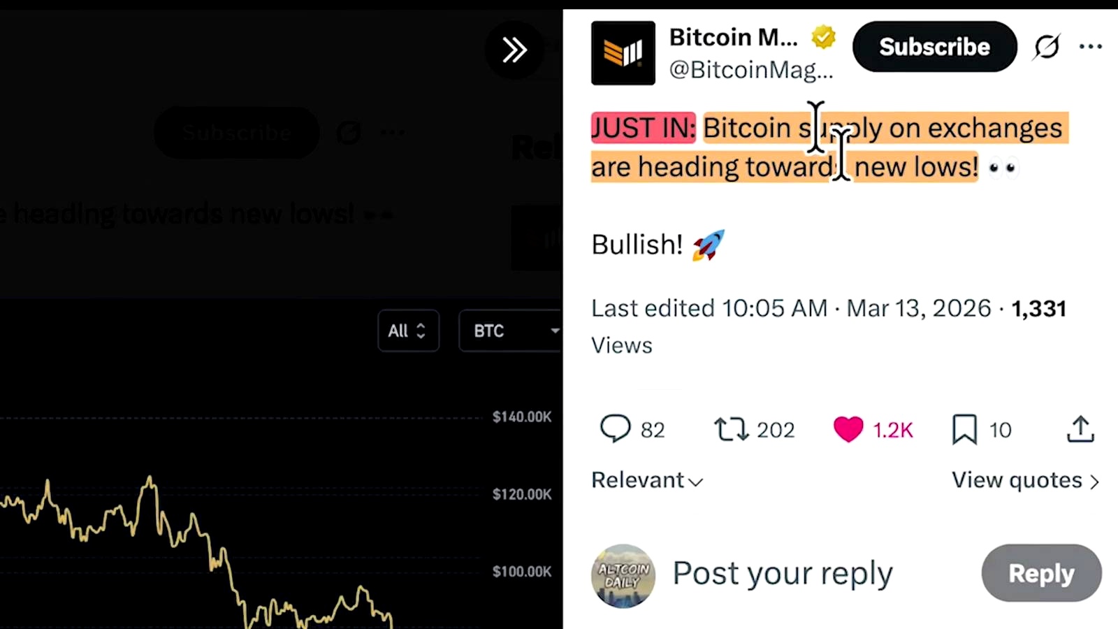 Exchange Balances Point to Ongoing Bitcoin Accumulation discussed in the video