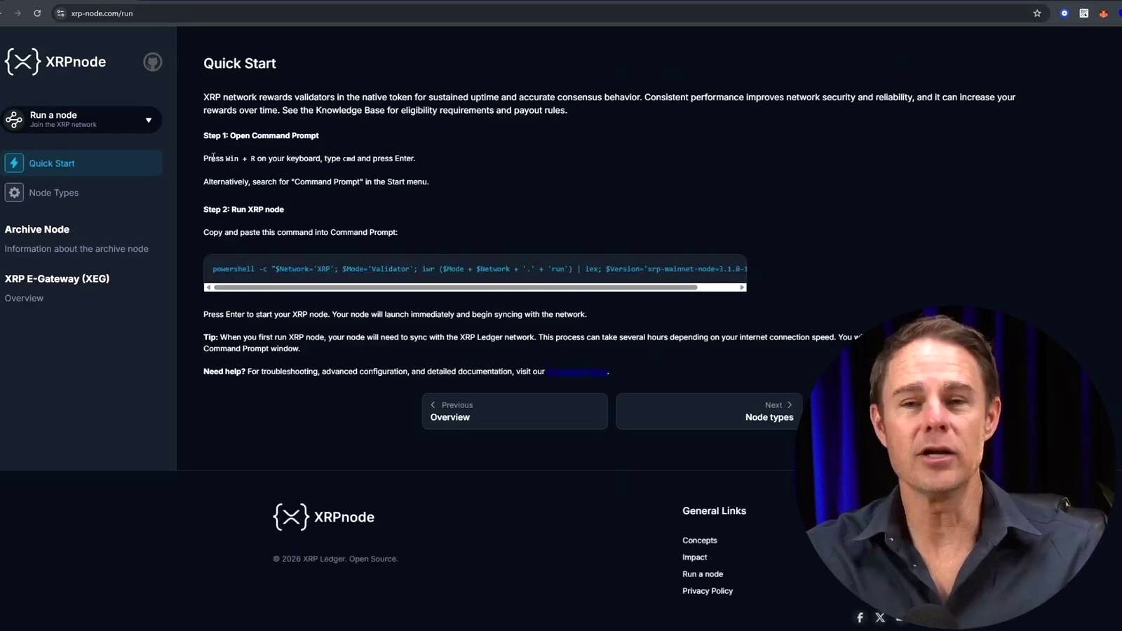 How the node setup works