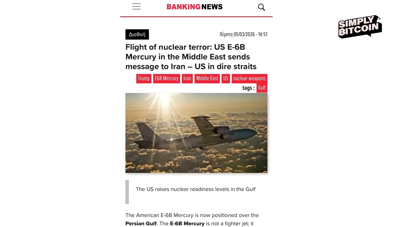 Military Escalation and “Doomsday Planes” discussed in the video