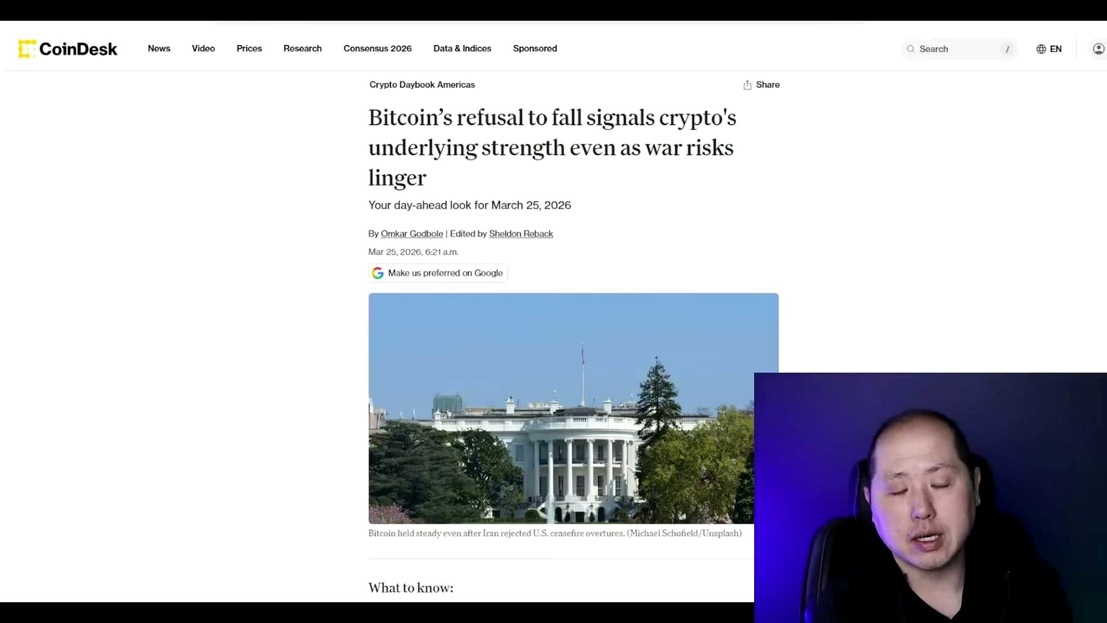 Bitcoin’s Refusal to Fall Is Telling a Bigger Story discussed in the video