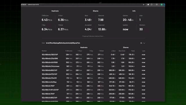 Full-Size Bitcoin Miner Fleet discussed in the video