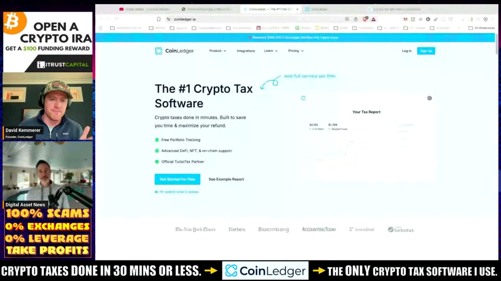 How Coin Ledger was described as handling the problem discussed in the video