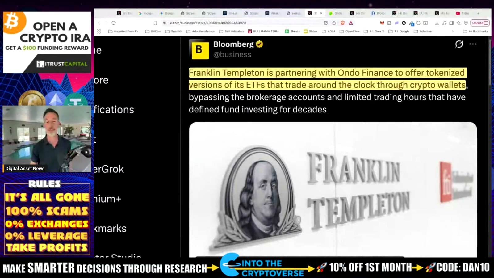 Tokenized assets are heating up too discussed in the video