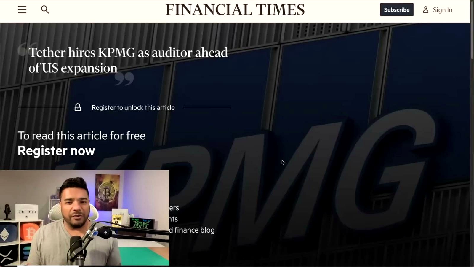 Tether’s reported KPMG audit is another legitimacy test for stablecoins discussed in the video