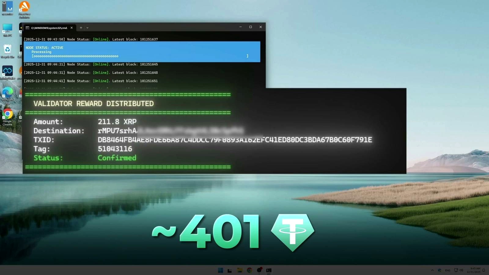 The concrete numbers from the video