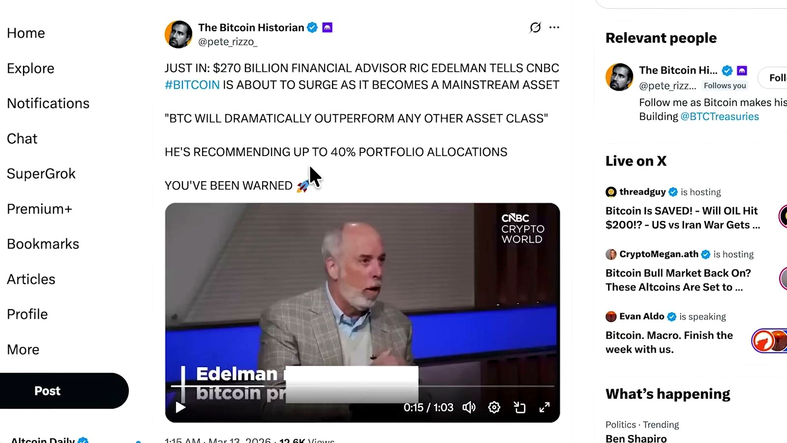 Bitcoin Is Becoming a Mainstream Asset discussed in the video
