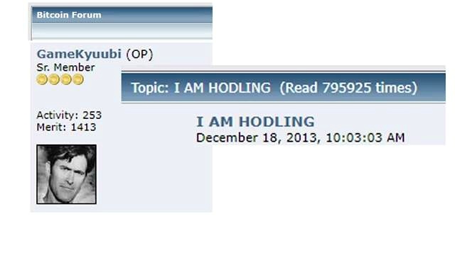 The Meaning of HODL discussed in the video