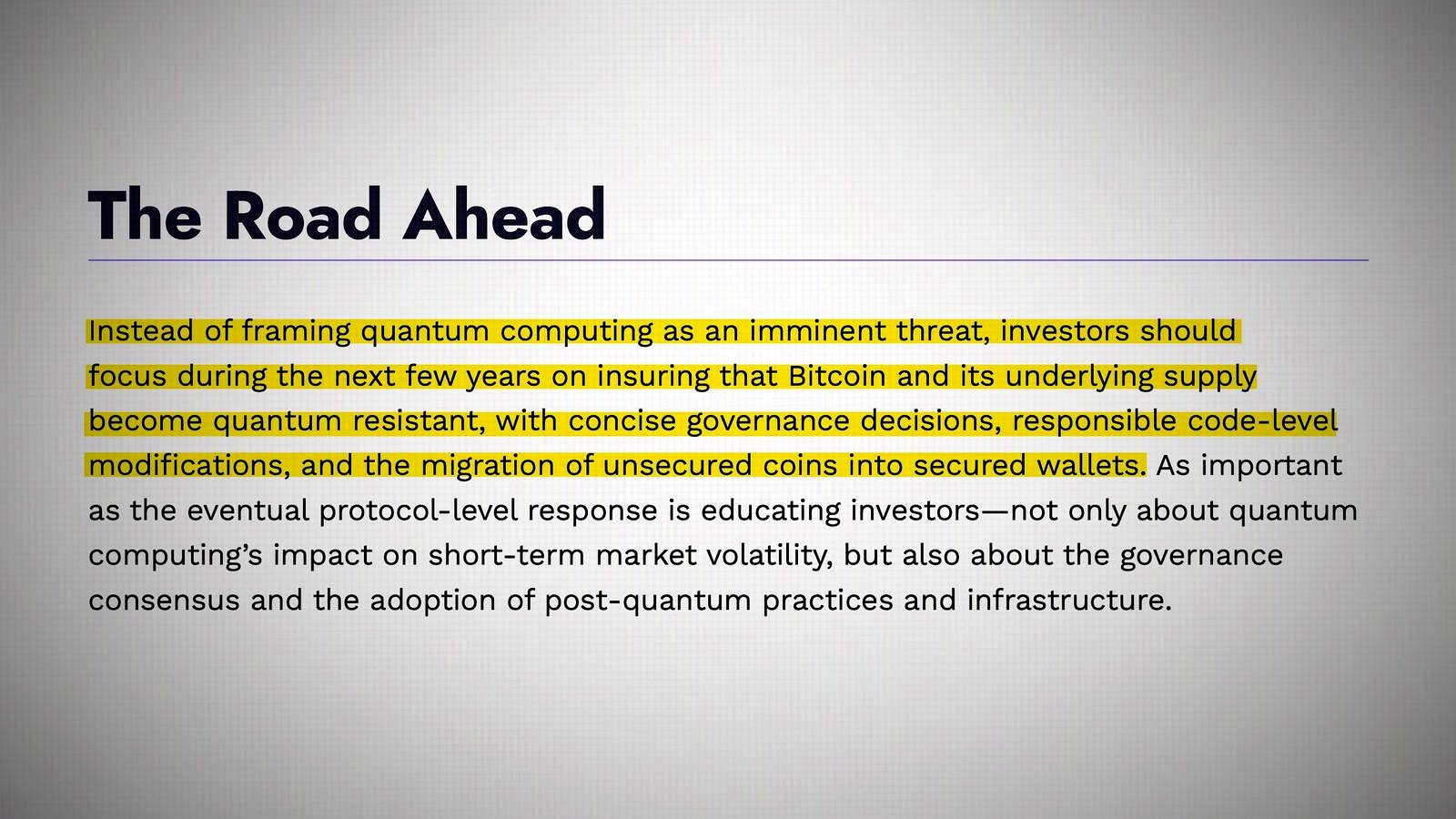 Long-Term Outlook discussed in the video