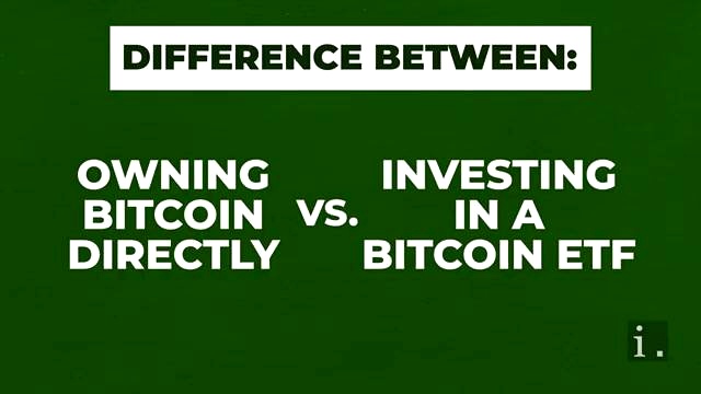 Real Bitcoin vs. Bitcoin ETFs