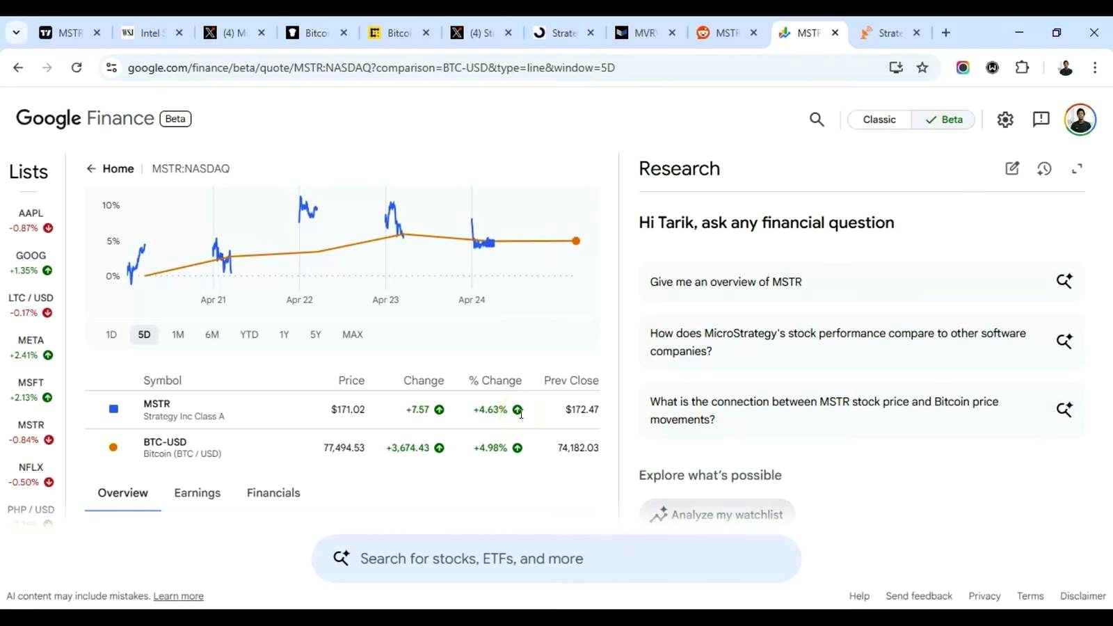 Why the MSTR-underperformance story matters now