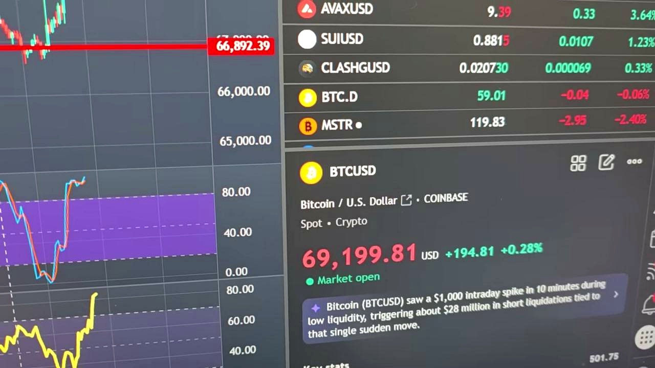 Bitcoin Rebounds Toward $70K as Traders Weigh War Risk
