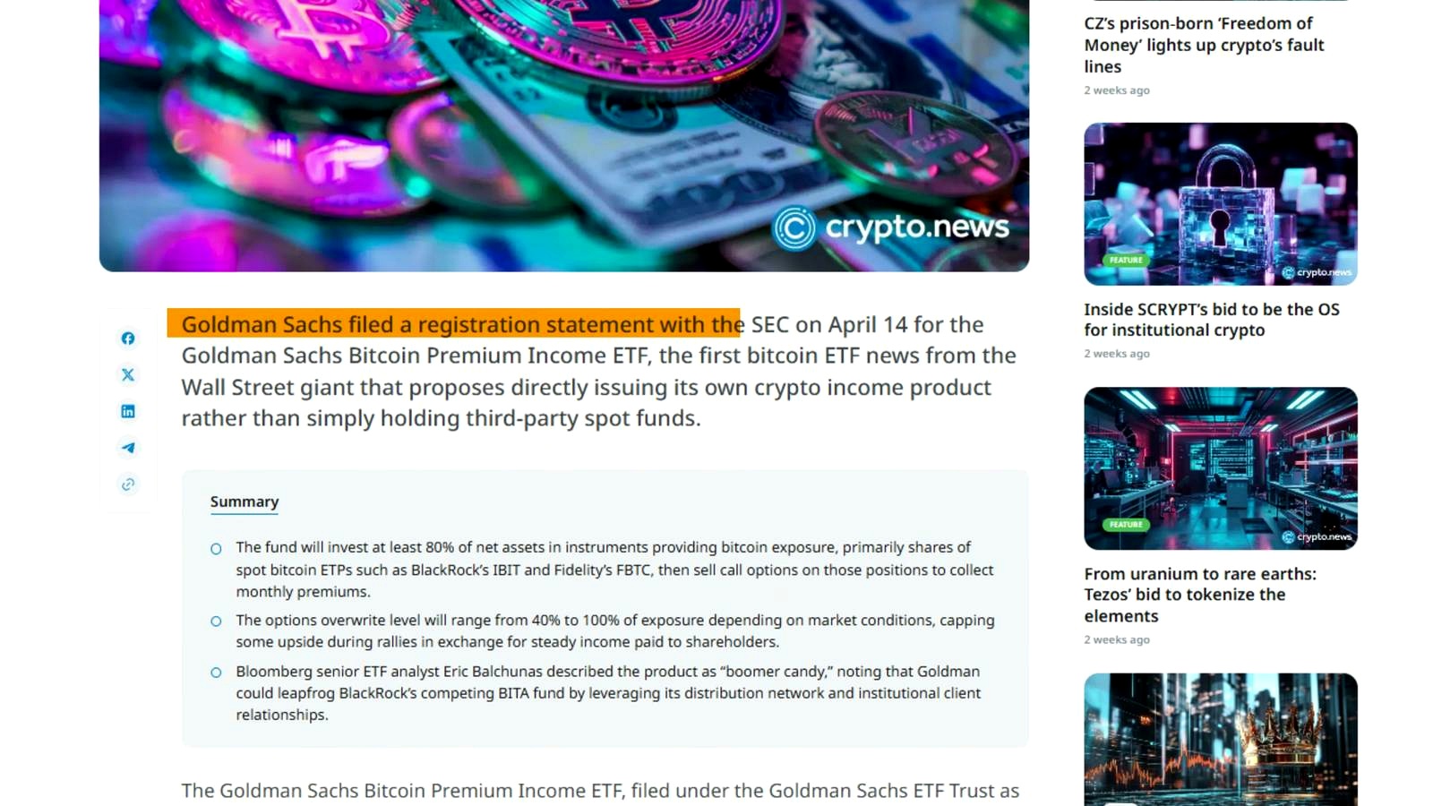 Bitcoin’s New Wall Street Race Is About Yield, Not Just ETFs
