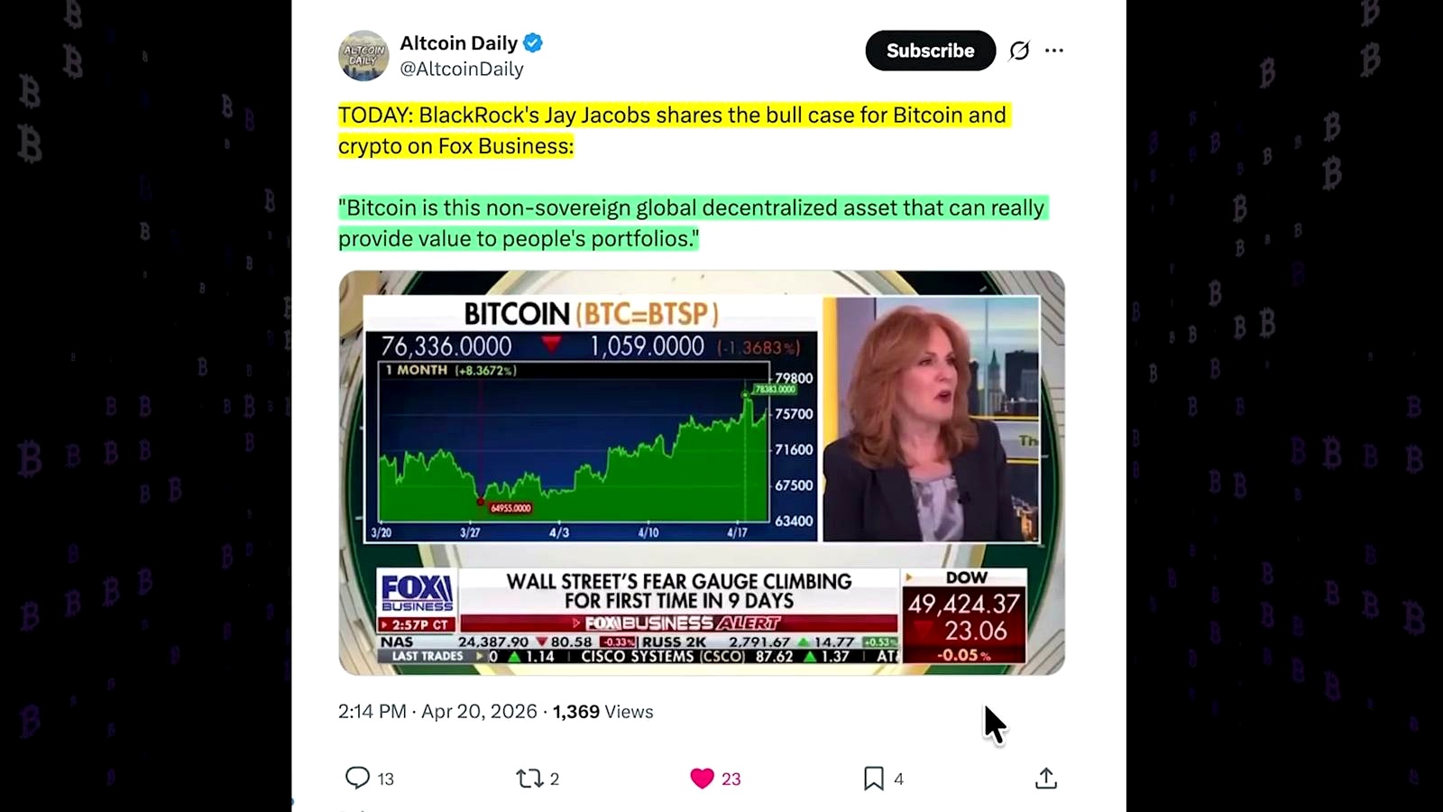 Bitcoin’s Rally May Be About Institutions, Not Retail Hype